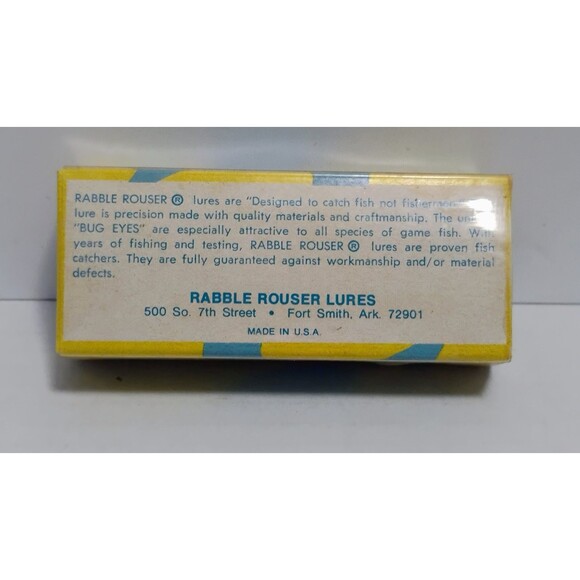 VINTAGE RABBLE ROUSER FISHING LURE DI-DAPPER RATTLE MODEL NEW OLD STOCK USA MADE - Picture 5 of 5